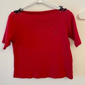 Tommy Hilfiger red color crop top